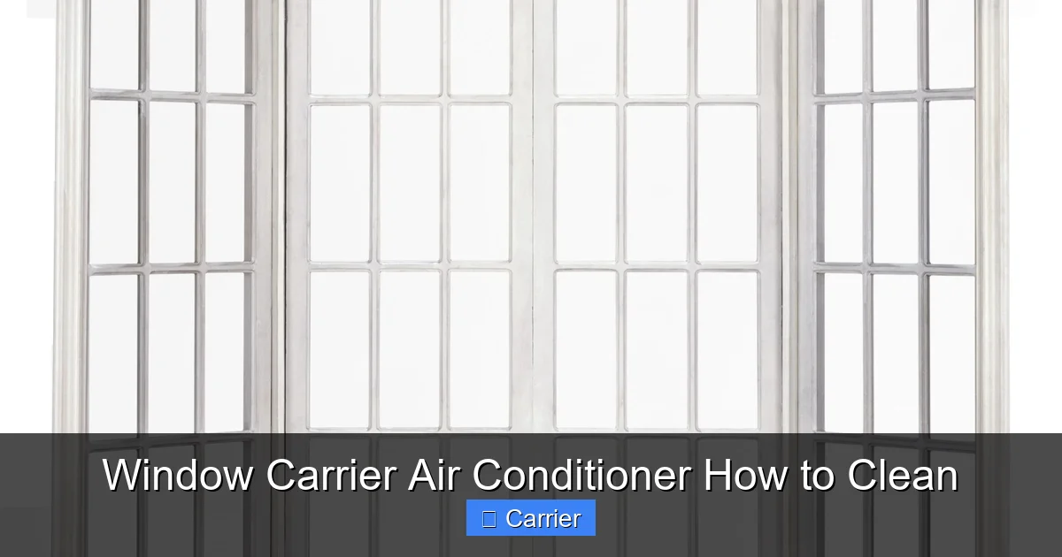 Window Carrier Air Conditioner How to Clean