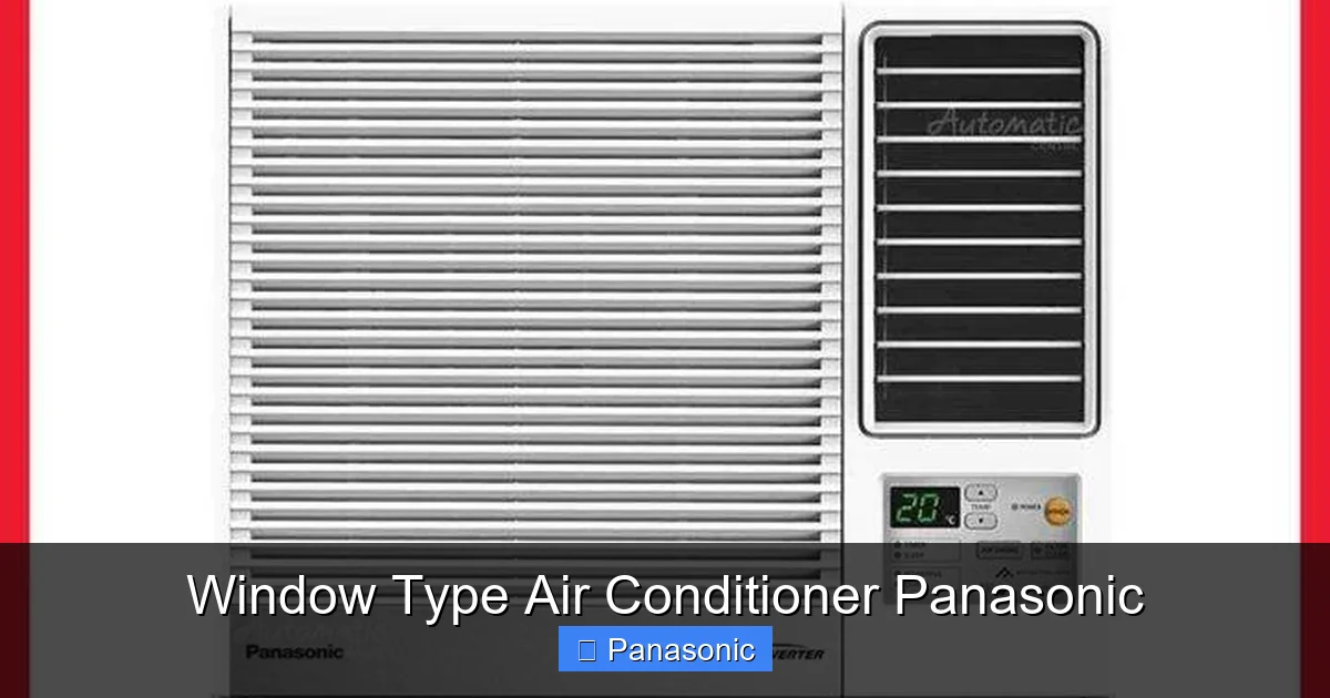 Window Type Air Conditioner Panasonic