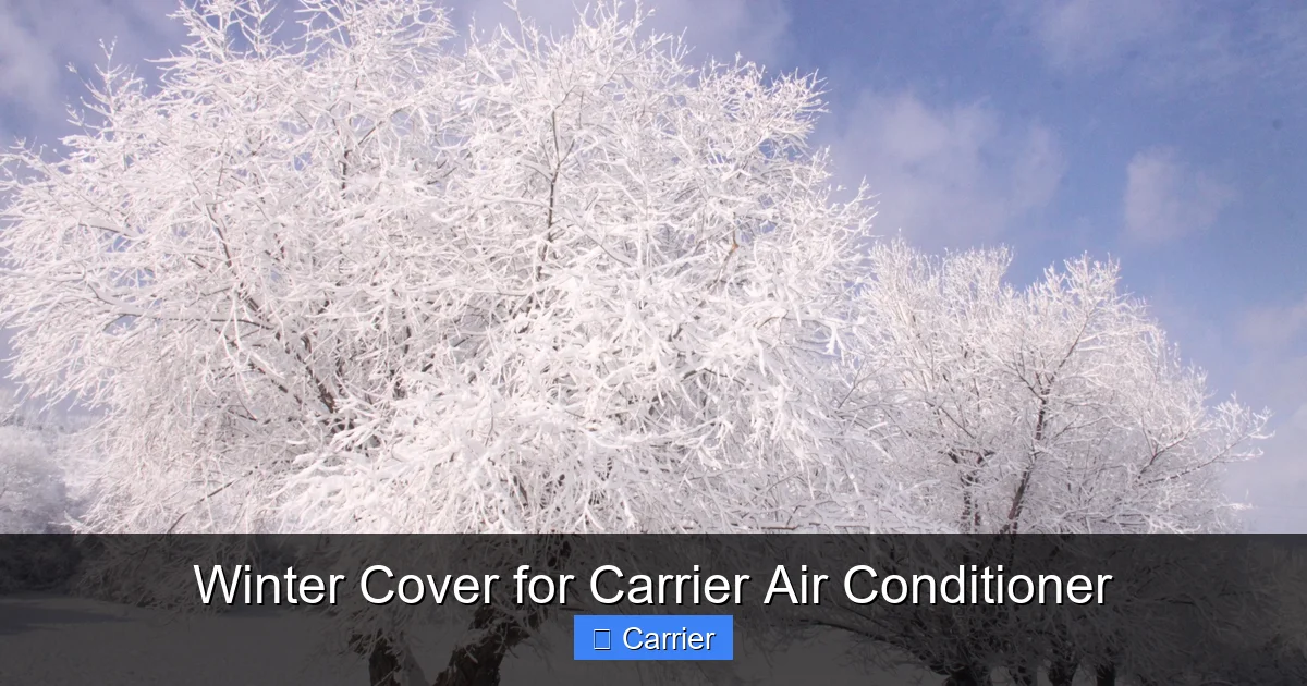 Winter Cover for Carrier Air Conditioner