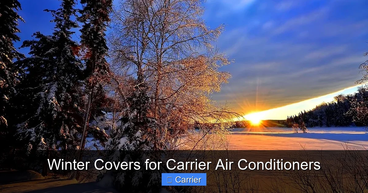 Winter Covers for Carrier Air Conditioners