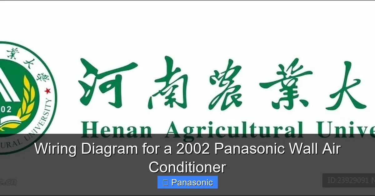 Wiring Diagram for a 2002 Panasonic Wall Air Conditioner