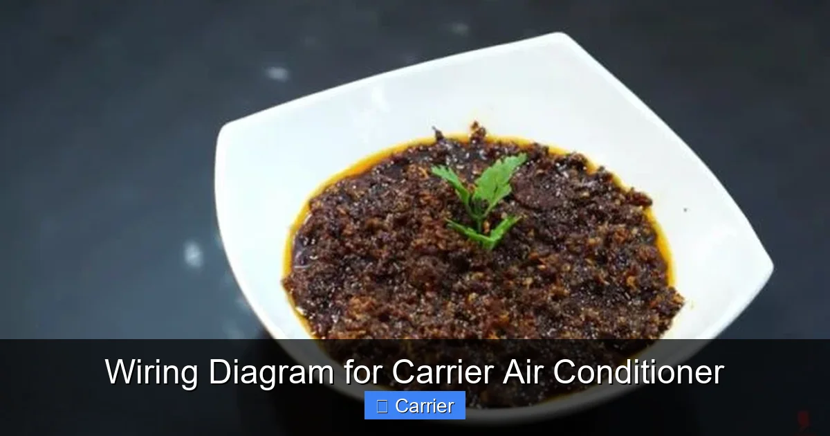 Wiring Diagram for Carrier Air Conditioner