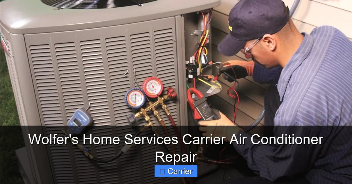 Wolfer's Home Services Carrier Air Conditioner Repair