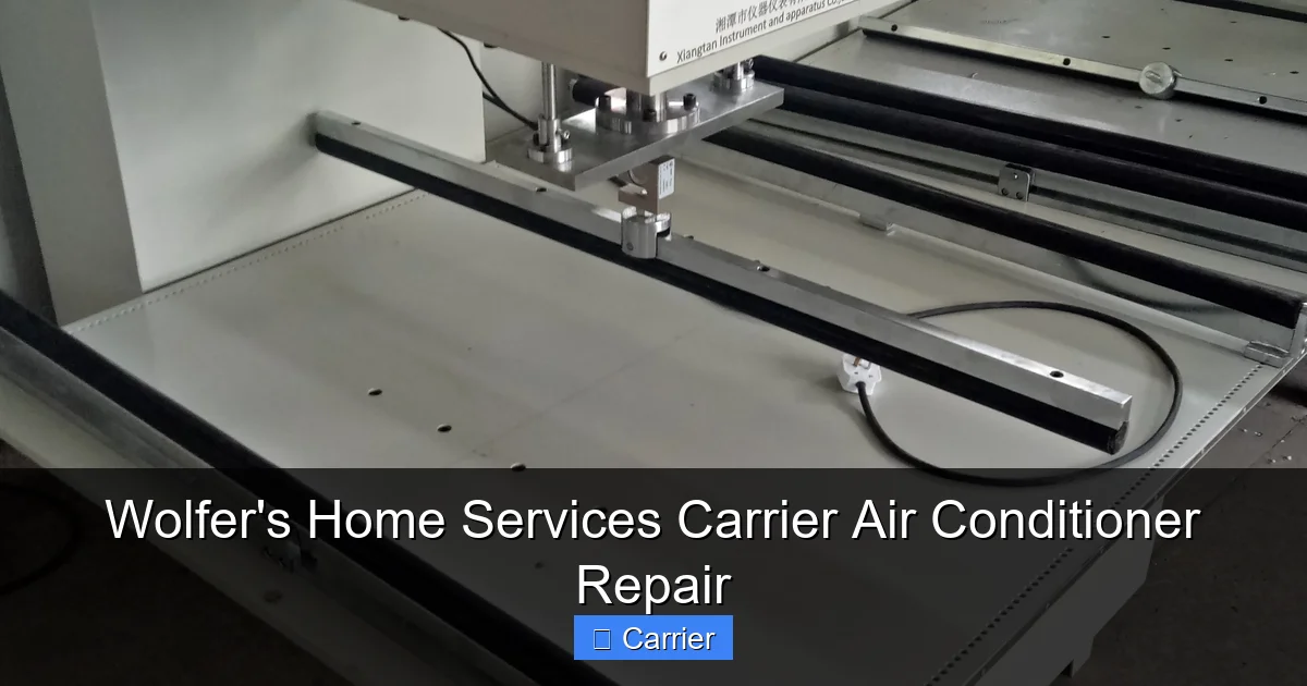 Wolfer's Home Services Carrier Air Conditioner Repair