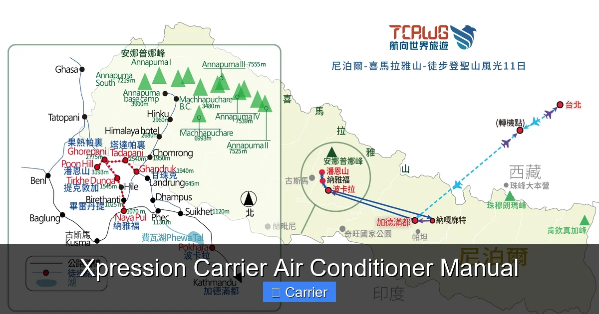 Xpression Carrier Air Conditioner Manual