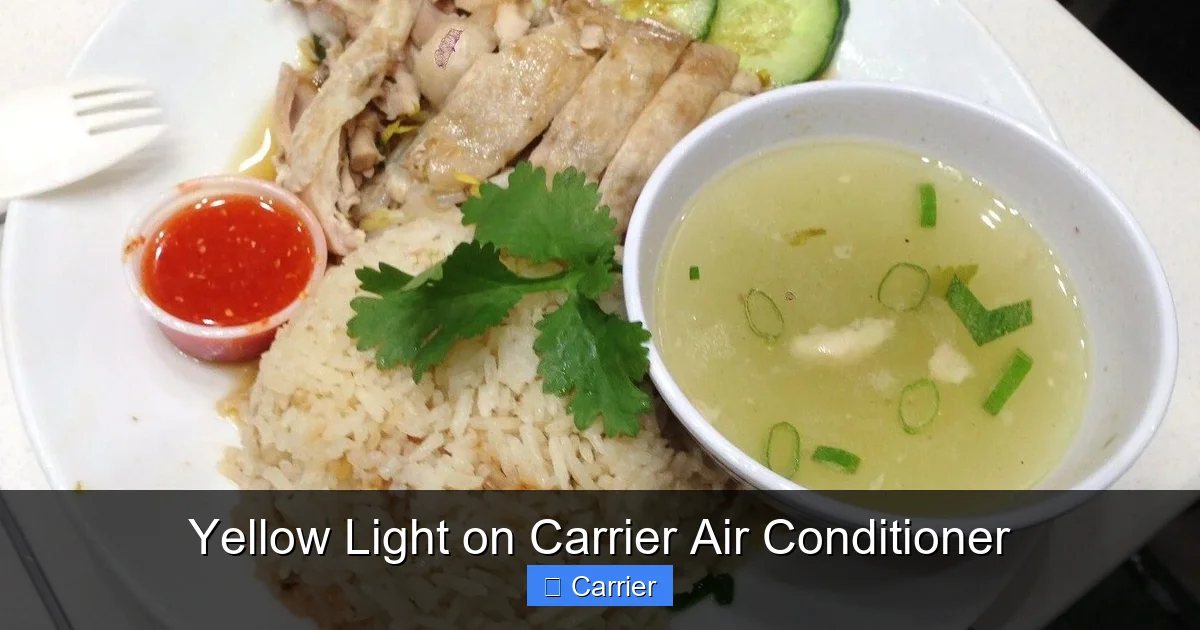 Yellow Light on Carrier Air Conditioner