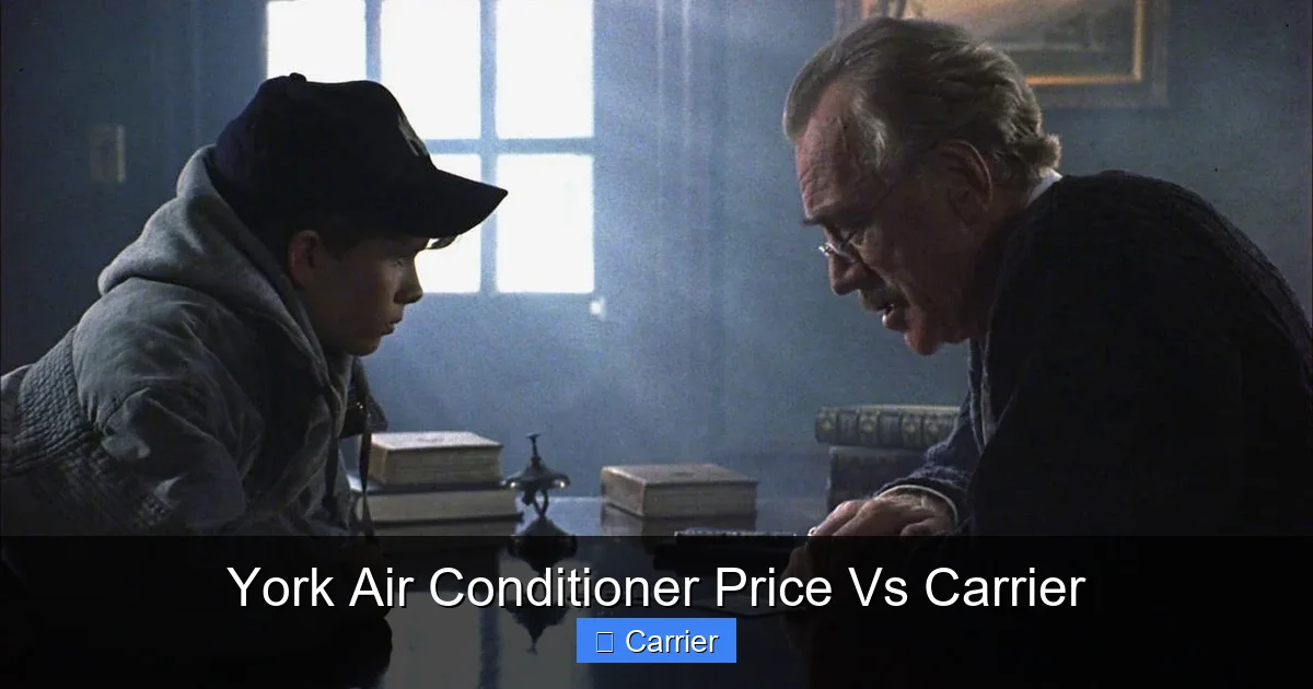 York Air Conditioner Price Vs Carrier