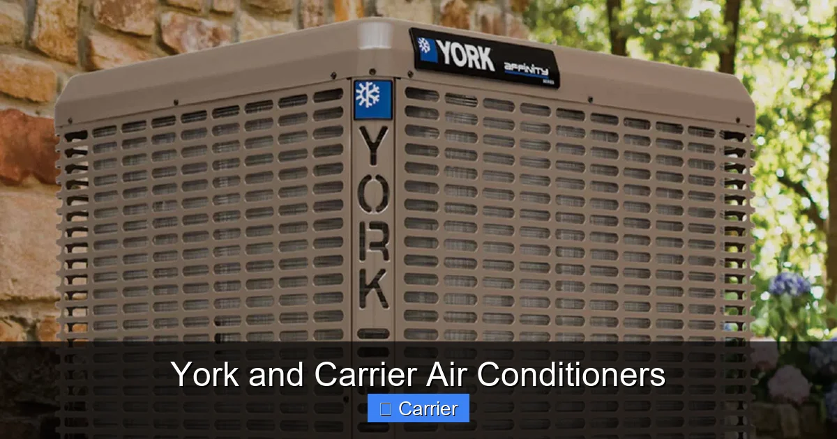 York and Carrier Air Conditioners