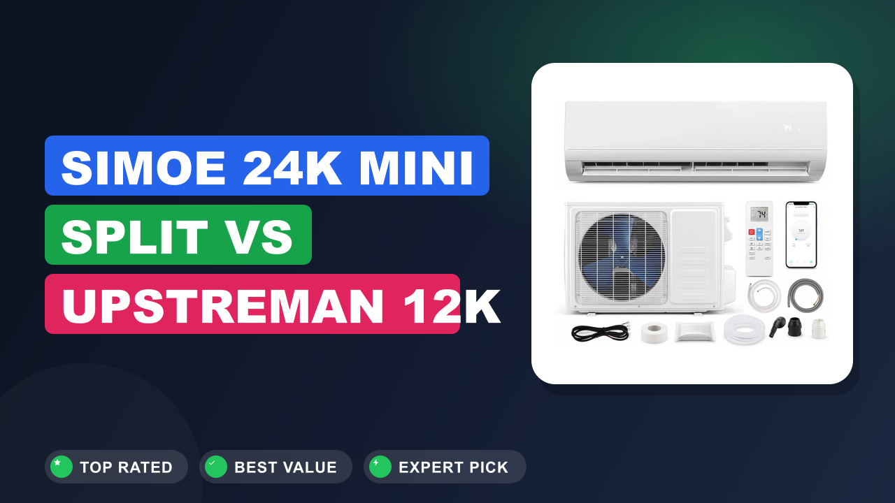 SIMOE 24K Mini Split vs Upstreman 12K DIY Mini: Which Is Better?