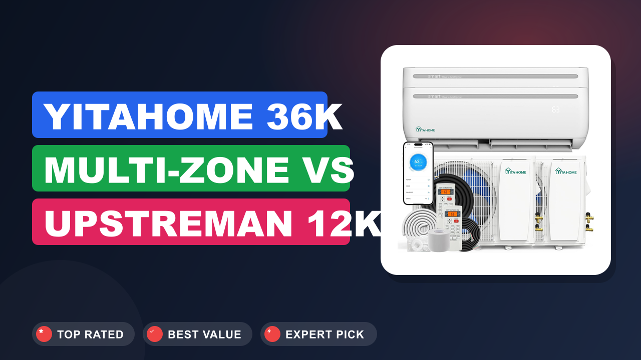 YITAHOME 36K Multi-Zone vs Upstreman 12K DIY: Which Is Better?